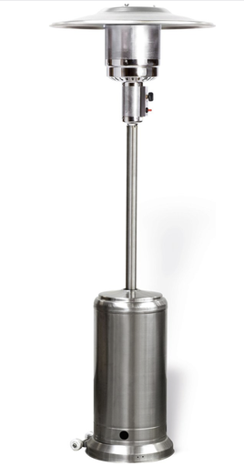 [502753] Boretti | Terrasverwarmer Heater Zilver RVS Gas 81x221cm 12000W