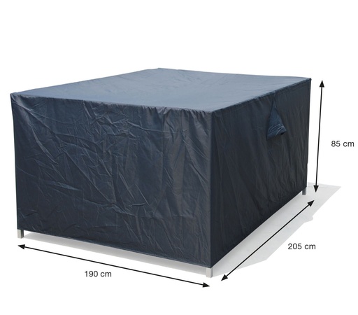 [279087] Garden Imp. | Afdekhoes, Coverit, Voor Tuinset, 205 x 190 x 85 cm, Grijs, Uni, Polyester/Pvc, Waterafstotend, Elastieken Hoeken