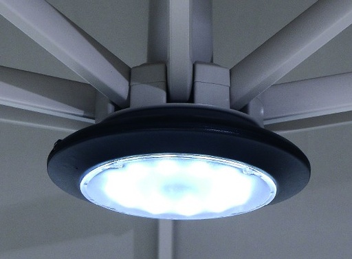 [300409] Garden Imp. | Verlichting Parasolverlichting Led: Koel Wit Met Afstandsbediening vr Hawaii Parasol