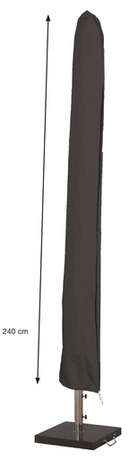 [315267] AFDEKHOES, Coverit, 240 x 30/40 cm, grijs, pvc/polyester, voor staande parasol, universeel model