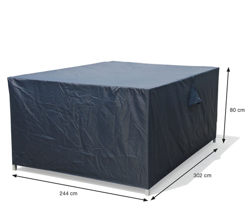 [418105] Garden Imp. | Afdekhoes, Coverit, Voor Loungeset, 302 x 244 x 80 cm, Grijs, Uni, Polyester, Waterafstotend, Elastieken Hoeken