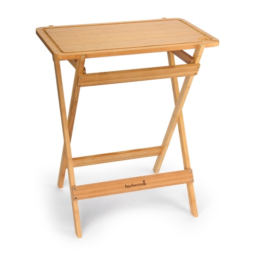 [9723] Barbecook | Werktafel Bamboe Rechthoekig Opklapbaar 70x43x81cm