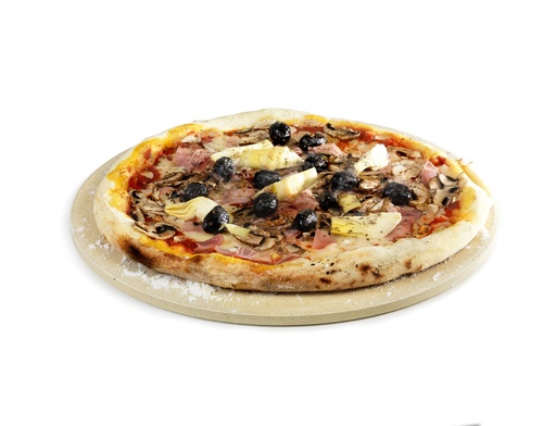 [193733] Barbecook | Pizzasteen Vuurvaste Klei Universeel vr Gas- en Houtskoolbarbecues Beige 36cm