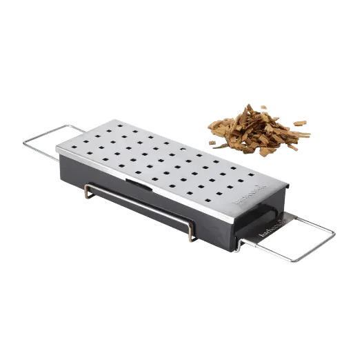 [254194] SMOKERBOX, universeel, geëmailleerde box met rvs deksel, geschikt voor Siesta, Spring en Quisson, 23.2 x 9.5 x 4 cm