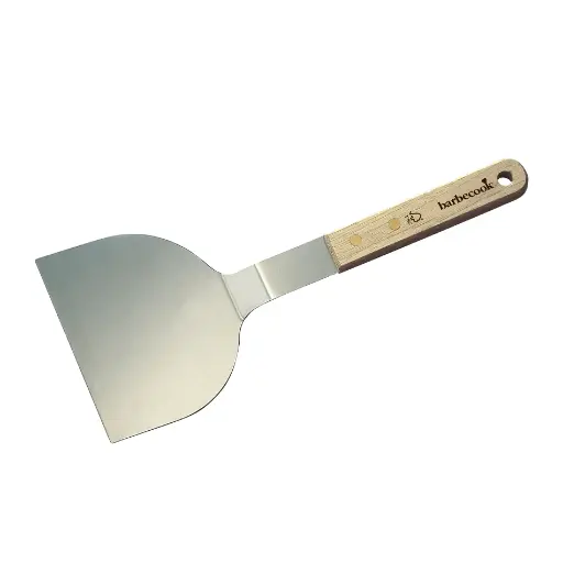 [378158] Barbecook | Barbecuespatel Hamburgerspatel Rvs Rubberhouten Handvat 30cm