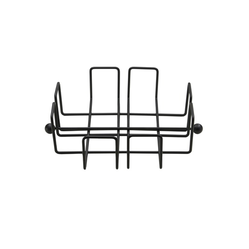 [444520] TAFELGEREI, Wire, servettenhouder, 19.5 x 19.5 x 6.2 cm, zwart, uni, metaal, rechthoek, 1 stuk(s)
