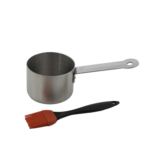 [444529] Barbecook | Barbecuepan Sauspan Rvs incl. Marineerborstel 10.5x7.5x23cm