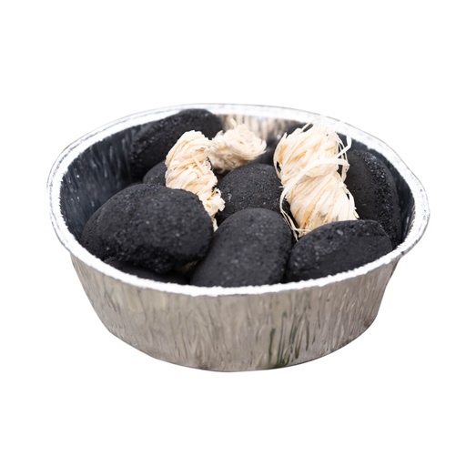 [459793] Barbecook | Houtskool Grilltabs vr Tafelbarbecue Joya Incl. Schaal/Aanmaakwollen 600g