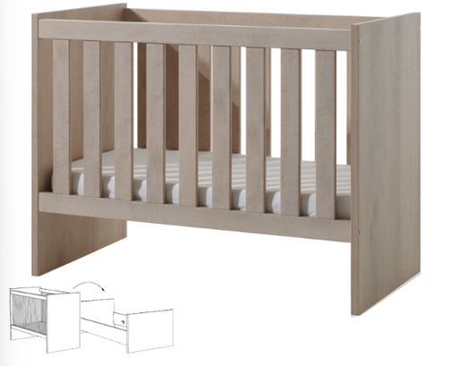 [405619] Neyt | Pauline | BED, 60x120cm, River eik, omvb nr 1 persoonsbed, incl bodem