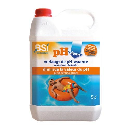 [175195] BSI | Zwembad Toebehoren Onderhoudsproduct  pH Down Verlaagt de pH waarde in uw Zwembad 5L