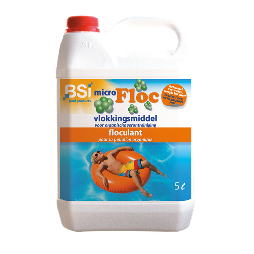 [175208] BSI | Zwembad Toebehoren Onderhoudsproduct Micro FLoc Uitvlokken van Fijne Organische Verontreiniging 5L