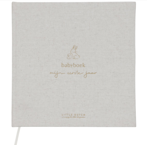 [485053] Little Dutch | Boek Mijn Eerste Jaar Baby Bunny Invulboek +0M 