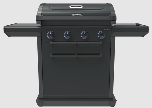 [410854] BARBECUE, 4 Series Onyx S, gas, black, zwart, 135 x 64 x 121 cm, 4 branders, zijbrander, Instaclean Aqua, 12 pers