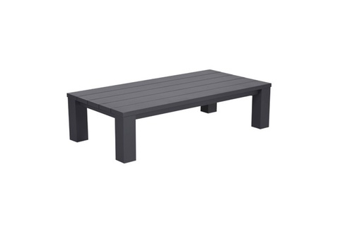 [327980] Garden Imp. | Tafel, San Francisco, Salontafel, 140 x 70 x 40 cm, Carbon Black, Zwart, Aluminium