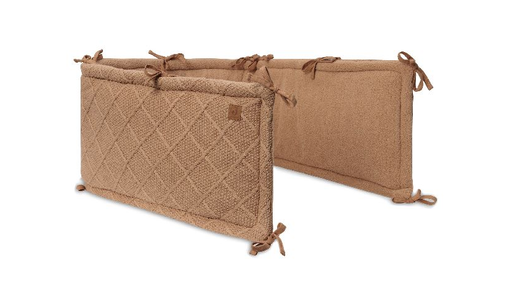 [510626] Jollein | Parkbumper Check Knit Biscuit 180x30cm