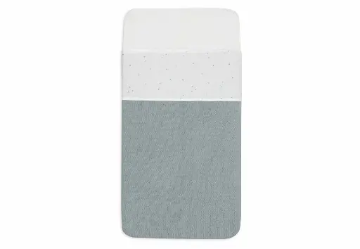 [510629] Jollein | Laken Wieg Twinkling Sea Green 75x100cm 