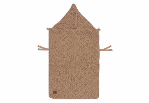 [510700] Jollein | Voetenzak Check Knit Biscuit Groep 0+ 3/5 punts Bruin