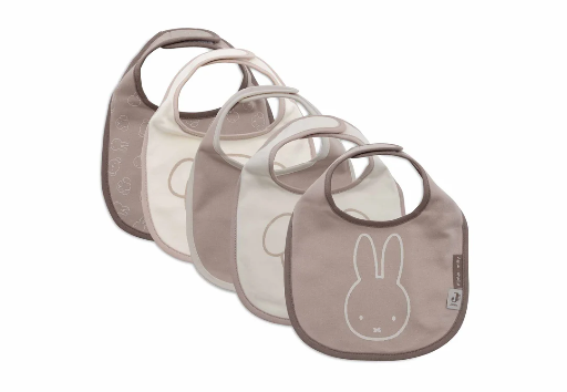 [510718] Jollein | Slabbetje Miffy And Friends Velcrosluiting 5-pack