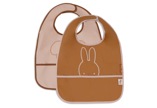 [510720] Jollein | Slabbetje Miffy Peekaboo Wild Rose Waterproof 2-pack