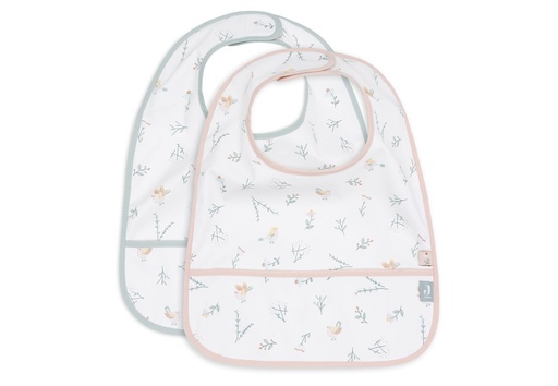 [510721] Jollein | Slabbetje Lovely Birds Waterproof 2-pack