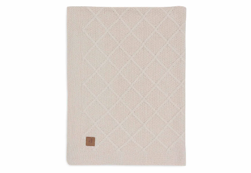 [510816] Jollein | Deken Check Knit Oatmeal  Ecru 75x100cm
