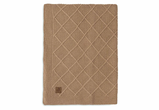 [510817] Jollein | Deken Check Knit Biscuit Bruin 75x100cm