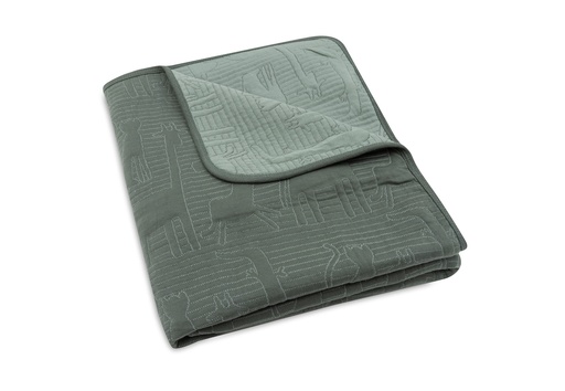 [510821] Jollein | Deken Jungle Jambo Ash Green Laurel 100x150cm