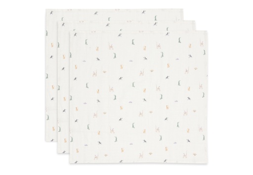 [510848] Jollein | Tetra Doek Jungle Jambo Muslin 70x70cm 3-pack 