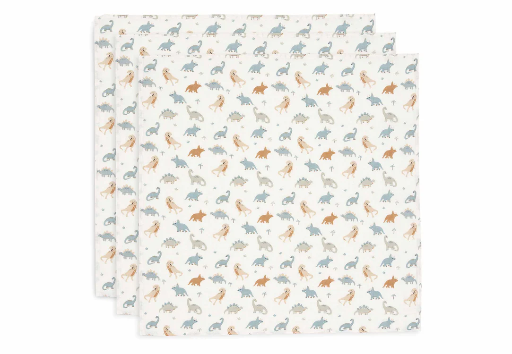 [510849] Jollein | Tetra Doek Roarsome 70x70cm 3-pack