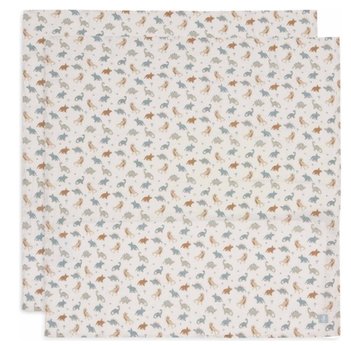 [510858] Swaddle Muslin 115x115cm Roarsome (2pack)