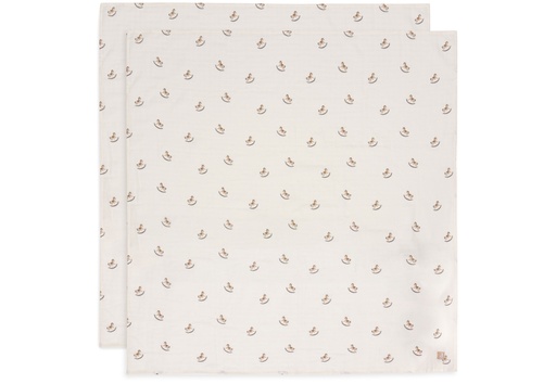 [510861] Swaddle Muslin 115x115cm Nostalgic Ride (2pack)