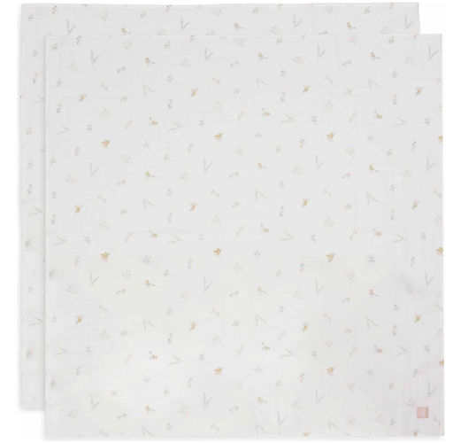 [510862] Jollein | Tetra Doek Lovely Birds 115x115cm 2-pack