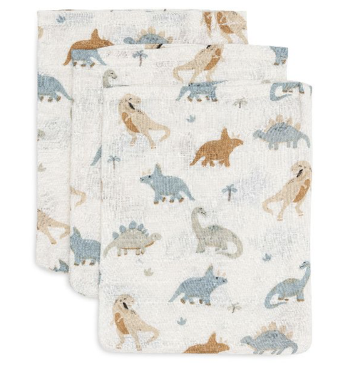 [510873] Jollein | Washandje Roarsome Tetra 3-pack