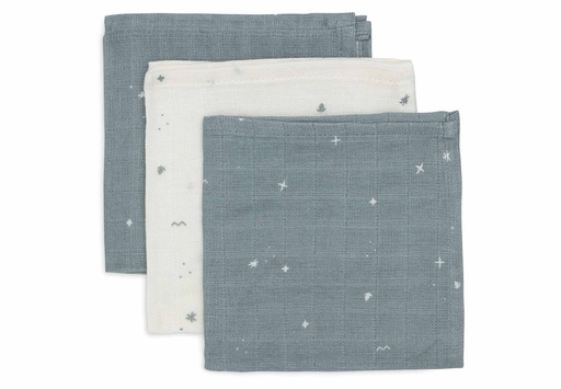 [510882] Mouth Cloth Muslin 31x31cm Twinkling Sea Green (3pack)