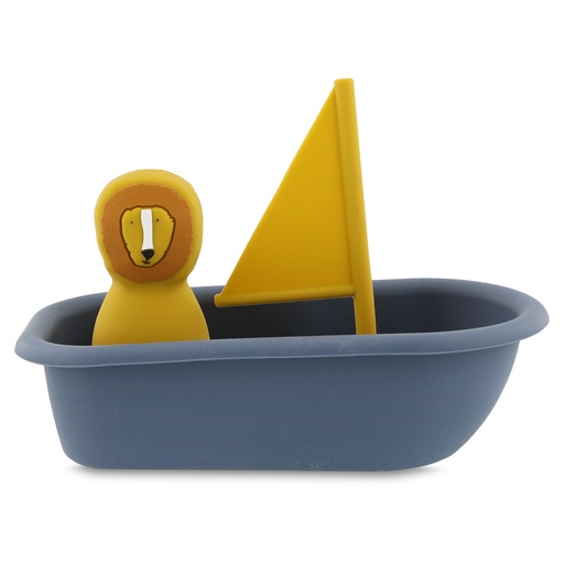 [485510] Trixie | Badspeelgoed Zeilboot Mr. Lion Geel/Blauw +12m