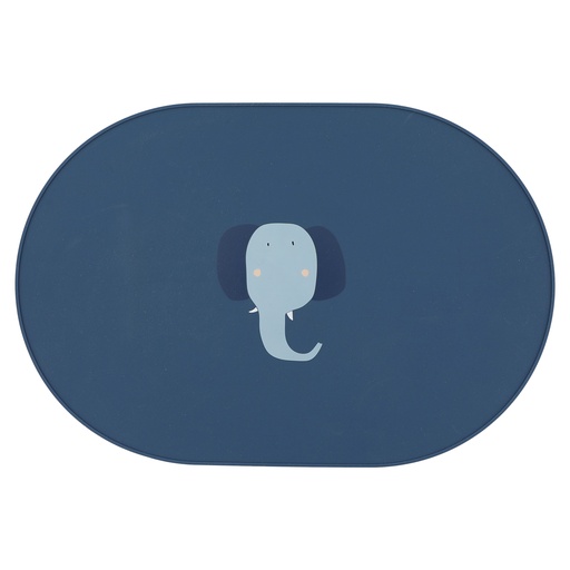 [485565] Trixie | Placemat Siliconen Mrs. Elephant Blauw
