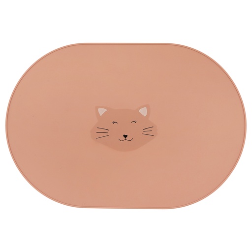 [485569] Trixie | Placemat Siliconen Mrs. Cat Roze