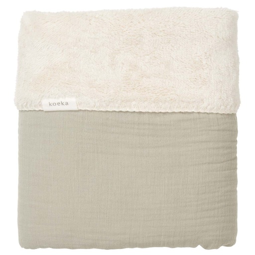 [472733] Koeka | Deken vr Wieg Teddy Faro Sage 2.9TOG 100x75cm