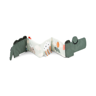 [456705] Done by Deer | Speelgoed Park Fold-Out Soft Book Croco Green