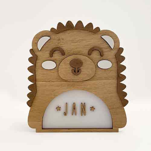 [518412] Vintiun | Lamp Egel incl. Zelfklevende Letters