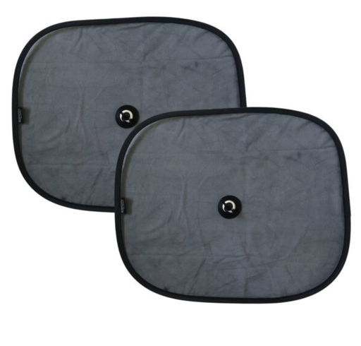 [469410] Ezimoov | Zonnescherm Sun Stoppers vr Zijraam met Zuignappen Zwart 2-pack