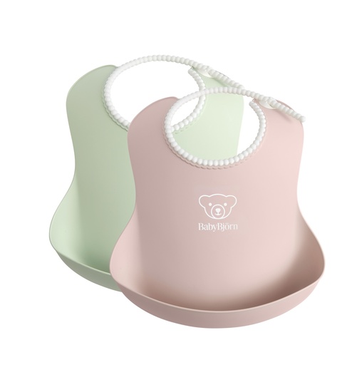 [354610] SLABBETJE, pastel groen | pastel roos, per 2    