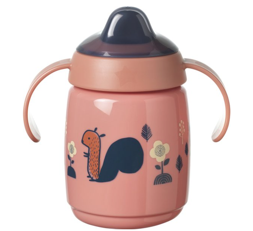 [441777] DRINKBEKER, 300 ml, Cup large, red, PP handvatjes, deksel & tuit, per stuk