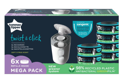 [361486] Tommee Tippee | Luieremmer Navulling vr Sangenic Twist 6-pack