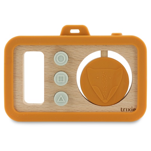 [523093] Trixie | Camera Mr. Fox Hout/Siliconen Oranje