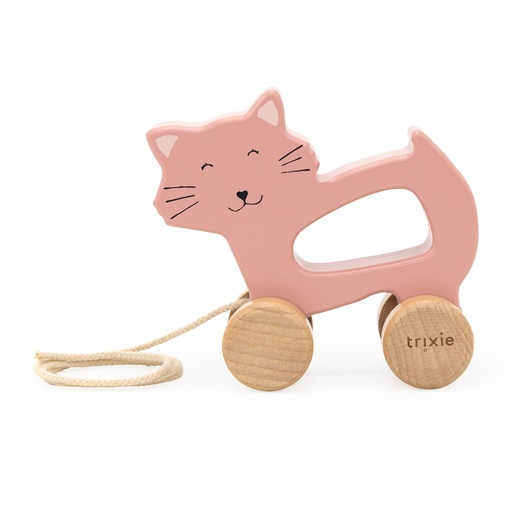 [523096] Trixie | Trekfiguur Mrs. Cat Hout Roze