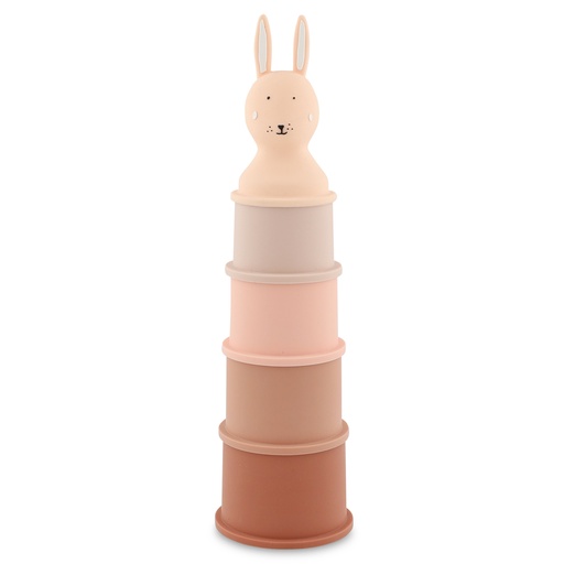[523102] Trixie | Badspeelgoed Stapelpotjes Mrs. Rabbit Roze 5-Pack 