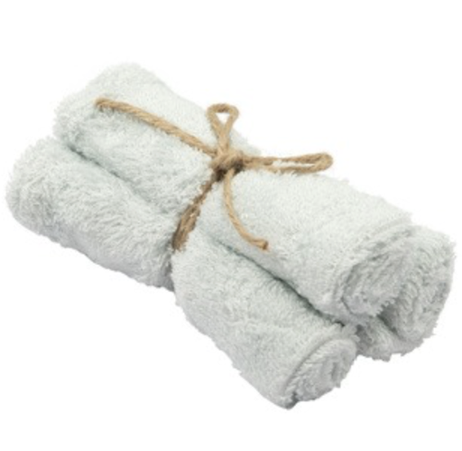 [478093] Timboo | Washandjes Bamboe Riviera Blue Blauw 3-pack