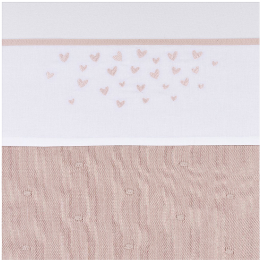 [523976] Meyco | Laken ledikant hearts soft pink 100x150 cm