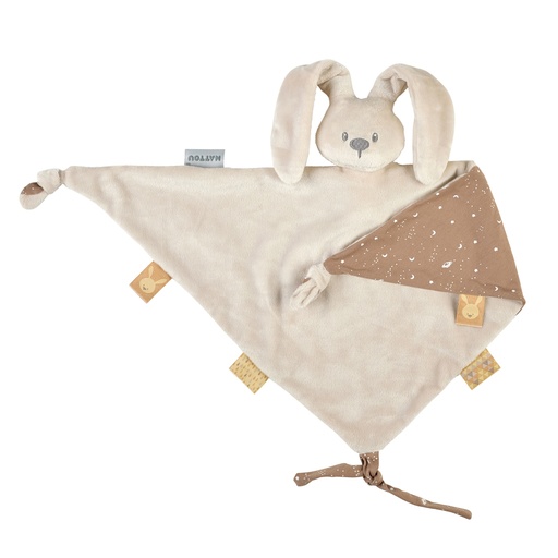 [484748] Nattou | Knuffeldoek Lapidou Konijn Glow In The Dark Sand Zand